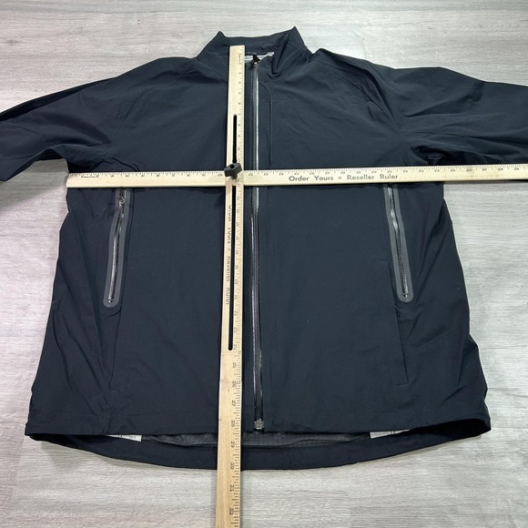 Lululemon Jacket Mens XL Black Full Zip Windbreaker Reflective Running Cycling - Picture 13 of 16